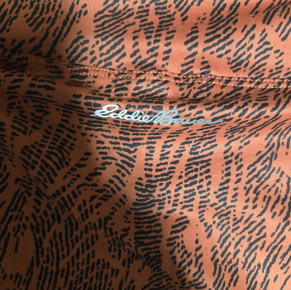 Eddie Bauer Kacey Athletic Skirt Red/orange Size Large Animal Print - Picture 7 of 10